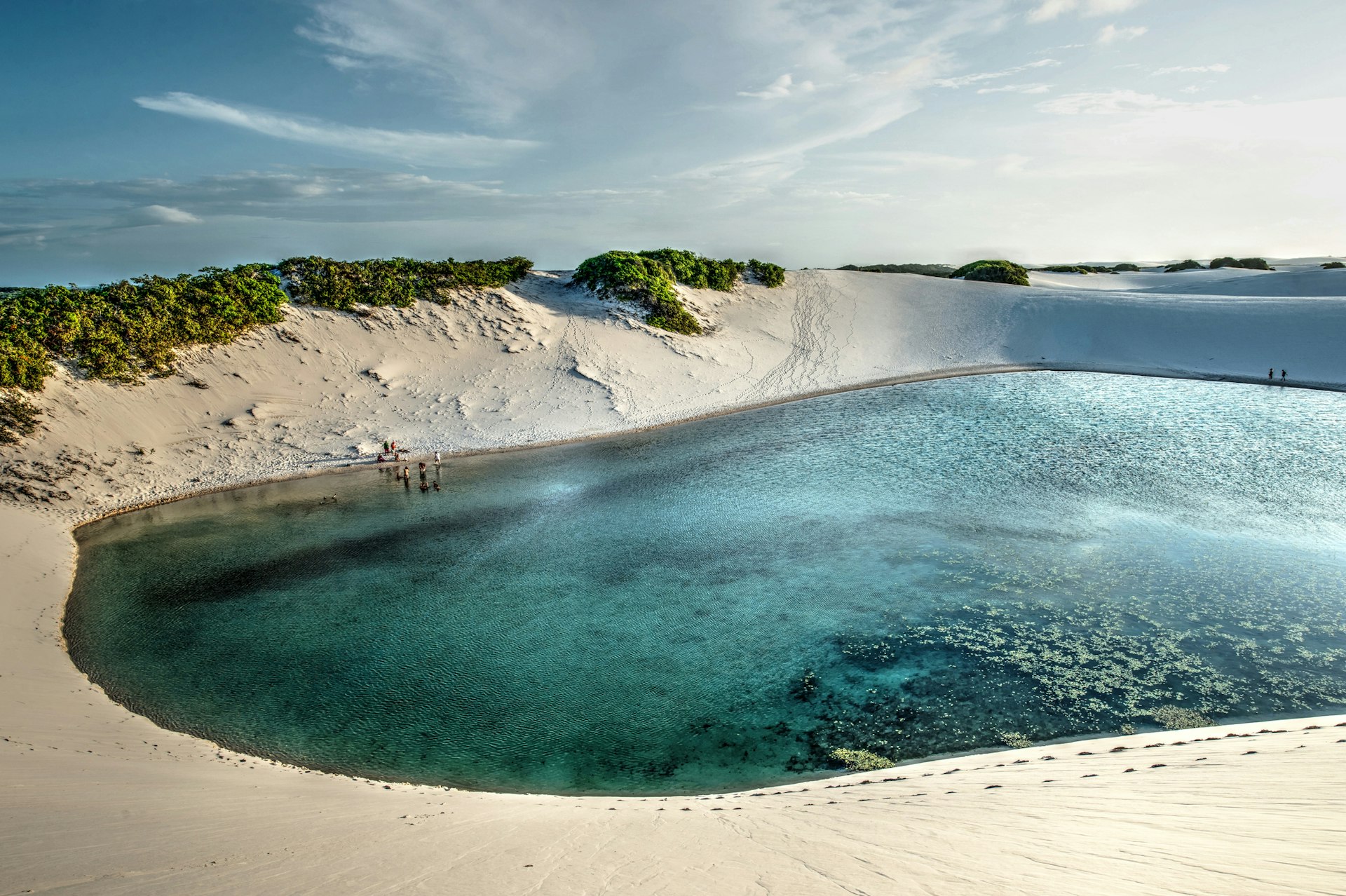 Lagoon in the dunes of Lençóis Maranhenses National Park, Brazil